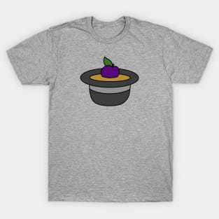 A Single Plum Floating in Perfume, Served in a Man's Hat T-Shirt